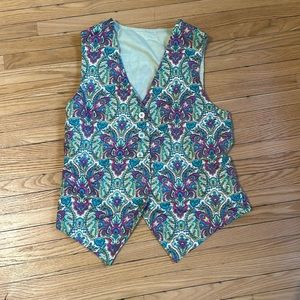 Vintage paisley vest. Size medium.